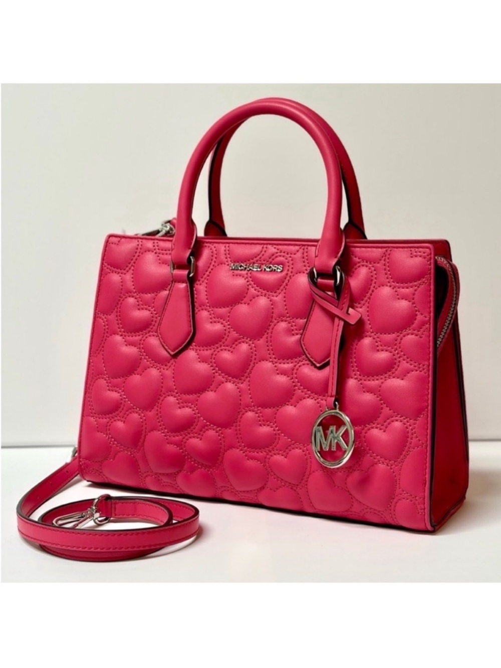 MICHAEL KORS Sheila Medium Heart Embroidered Satchel